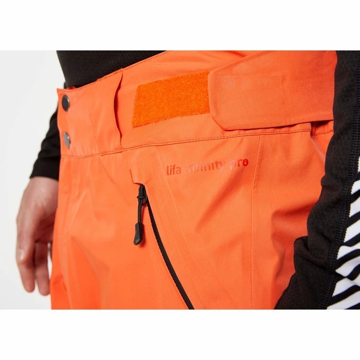 Men's Helly Hansen Elevation Infinity 2.0 Snow Pants Orange / Red | 843-CXVUFI