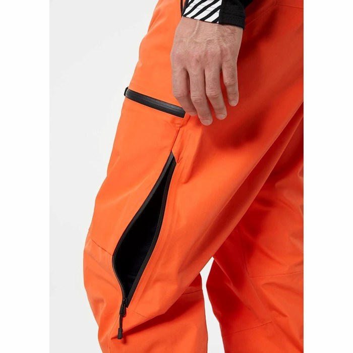 Men's Helly Hansen Elevation Infinity 2.0 Snow Pants Orange / Red | 843-CXVUFI