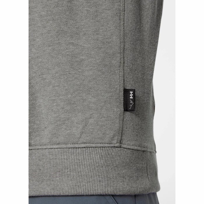 Men's Helly Hansen F2f Organic Cotton Sweatshirts Grey | 439-ZWHAOB