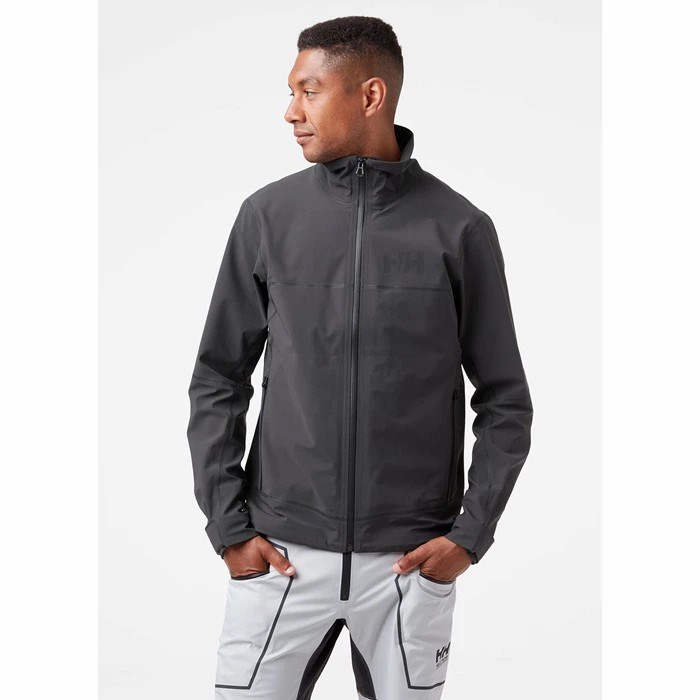 Men's Helly Hansen Foil Pro Soft Sailing Jackets Grey | 703-UMIWGX