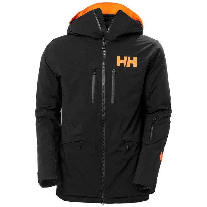 Men's Helly Hansen Garibaldi Infinity Ski Jackets Black | 369-ACMRYI