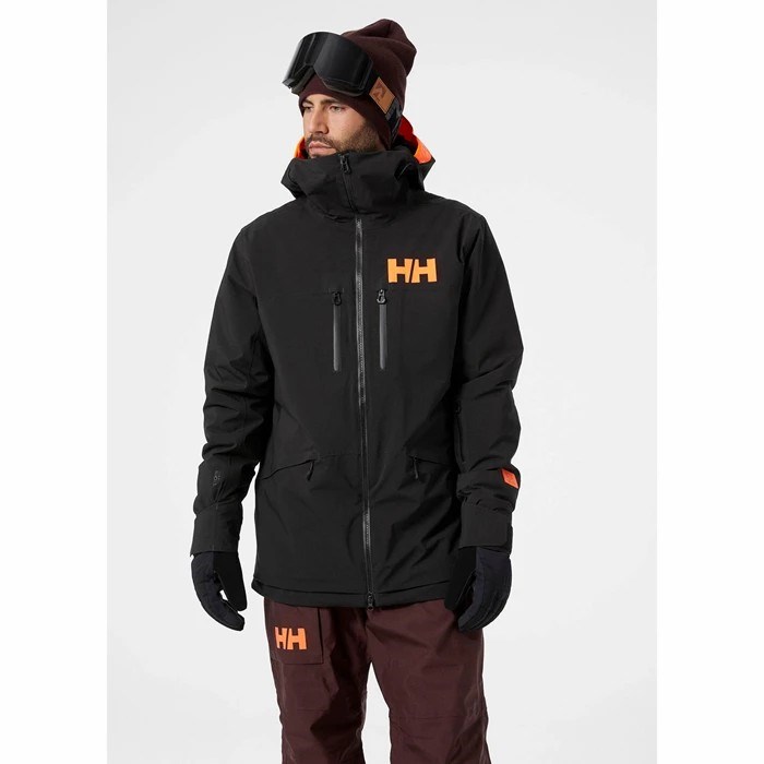 Men's Helly Hansen Garibaldi Infinity Ski Jackets Black | 369-ACMRYI