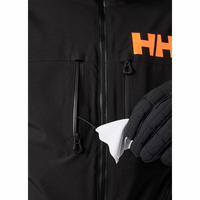 Men's Helly Hansen Garibaldi Infinity Ski Jackets Black | 369-ACMRYI