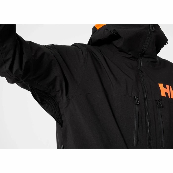 Men's Helly Hansen Garibaldi Infinity Ski Jackets Black | 369-ACMRYI