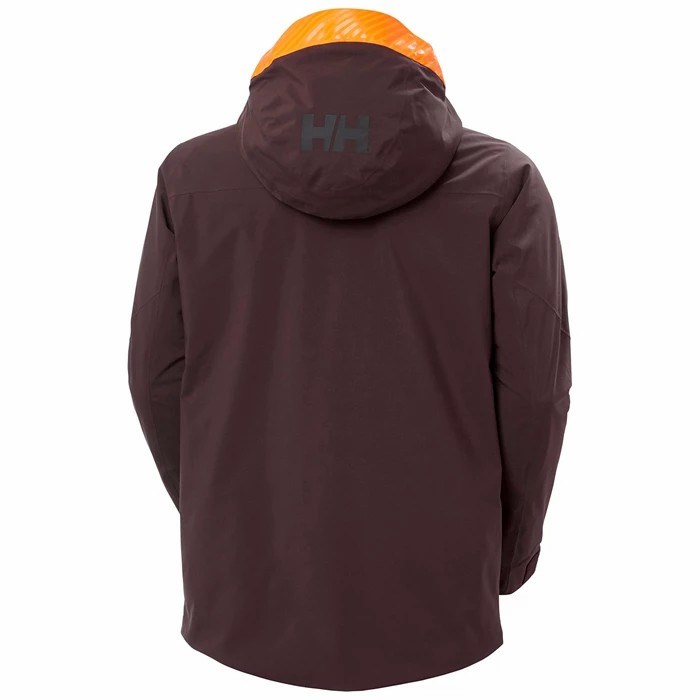 Men's Helly Hansen Garibaldi Infinity Ski Jackets Grey / Brown | 841-MOLBSY