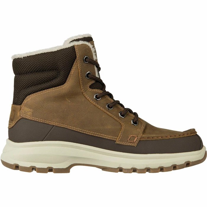 Men's Helly Hansen Garibaldi V3 Work Boots Brown | 609-KLMJYT