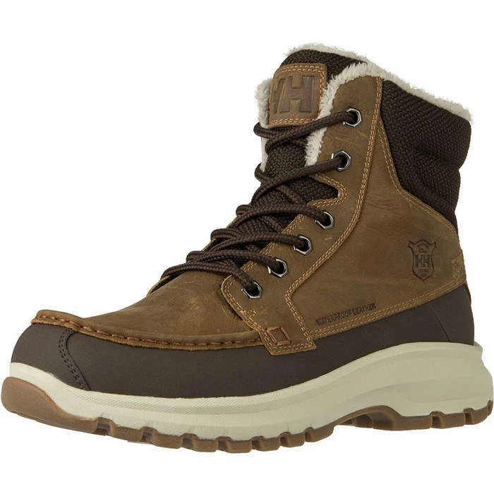 Men's Helly Hansen Garibaldi V3 Work Boots Brown | 609-KLMJYT