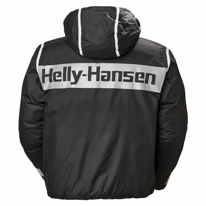 Men's Helly Hansen Hh Arc Reversible Puffer Casual Jackets Black | 956-DHQREA