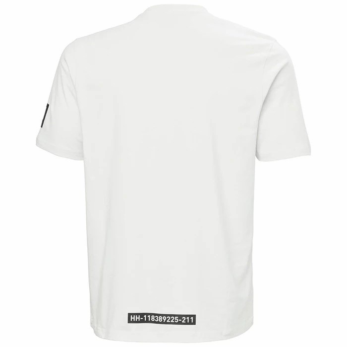 Men's Helly Hansen Hh Arc S21 Ocean T Shirts Grey / White | 047-LNIGFM