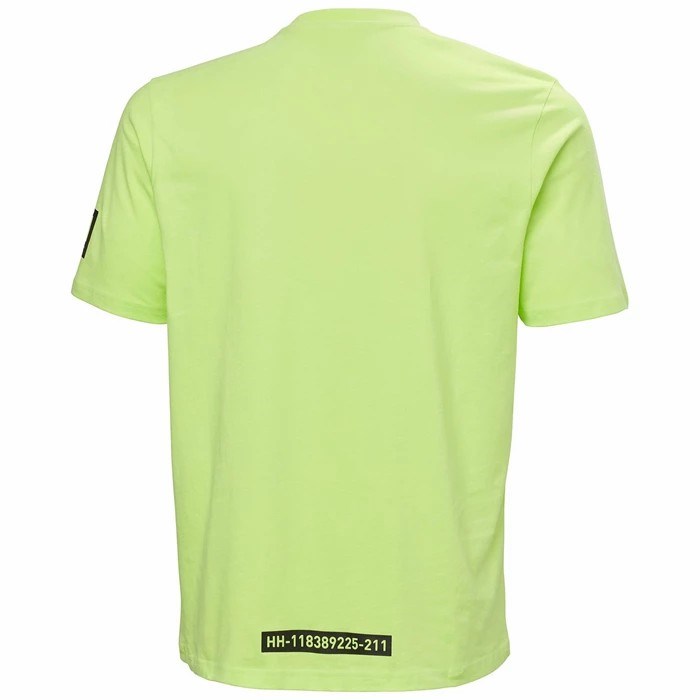 Men's Helly Hansen Hh Arc S21 Ocean T Shirts Yellow | 240-XSIBPV