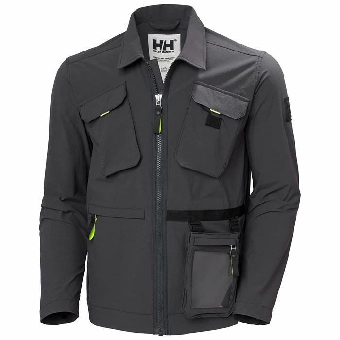 Men\'s Helly Hansen Hh Arc S21 Saline Casual Jackets Grey | 160-FSETLU