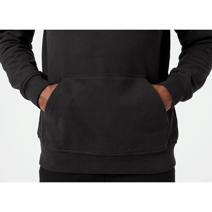 Men's Helly Hansen Hh Boxhooded Sweatshirts Black | 538-SCGEXZ