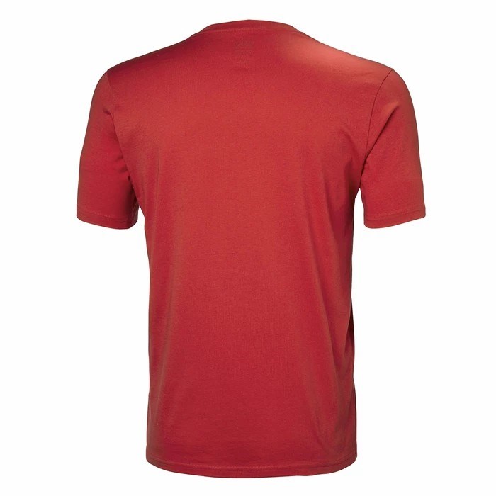 Men's Helly Hansen Hh Logo T Shirts Red | 645-VQUNSE