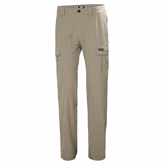 Men\'s Helly Hansen Hh Qd Cargo Sailing Pants Grey | 739-XYEPVJ