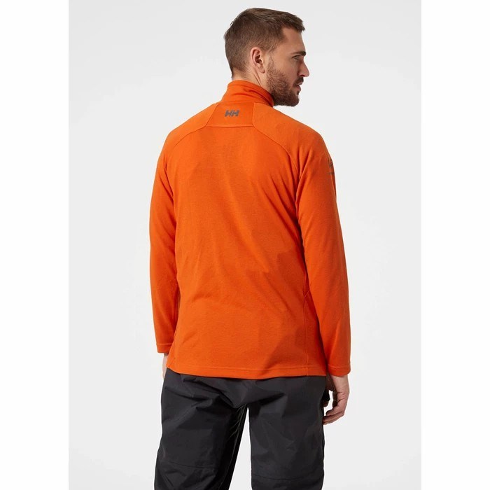 Men's Helly Hansen Hp 1/2 Zip Up Pullover Sweaters Red / Orange | 790-UPCSVQ