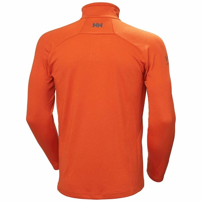 Men's Helly Hansen Hp 1/2 Zip Up Pullover Sweaters Red / Orange | 790-UPCSVQ