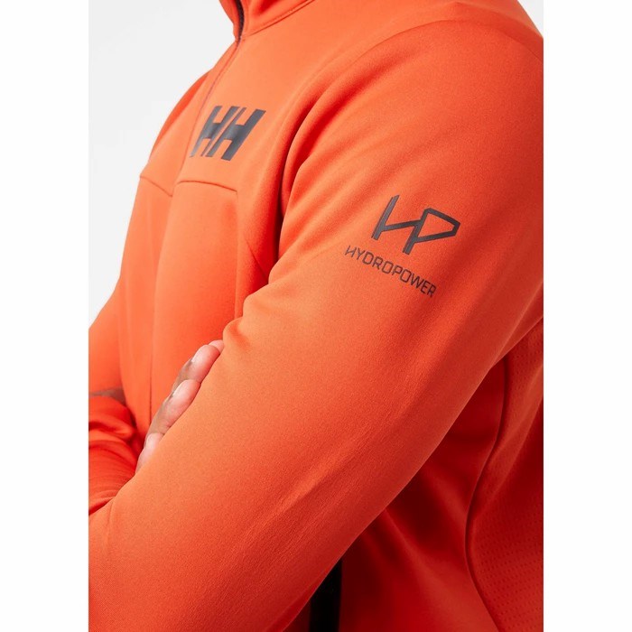 Men's Helly Hansen Hp Fleece Jackets Orange / Red | 350-YXNTJW