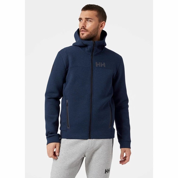 Men's Helly Hansen Hp Ocean Fz Casual Jackets Navy | 456-PZINEW