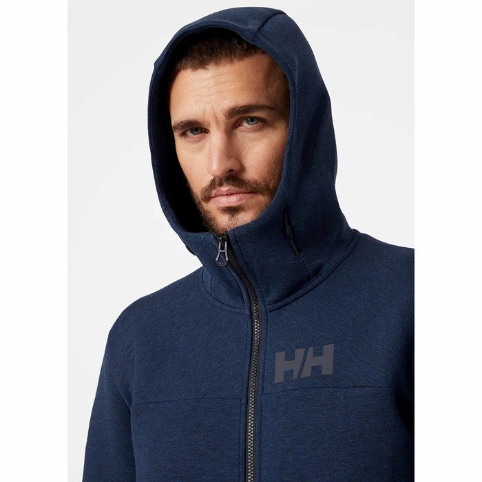 Men's Helly Hansen Hp Ocean Fz Casual Jackets Navy | 456-PZINEW