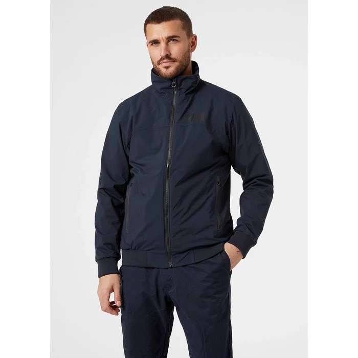 Men's Helly Hansen Hp Racing Lifaloft Insulated Bomber Sailing Jackets Navy | 237-EAISQX