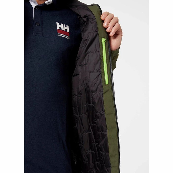 Men's Helly Hansen Hp Racing Lifaloft Insulated Sailing Jackets Grey | 273-NXPCIA