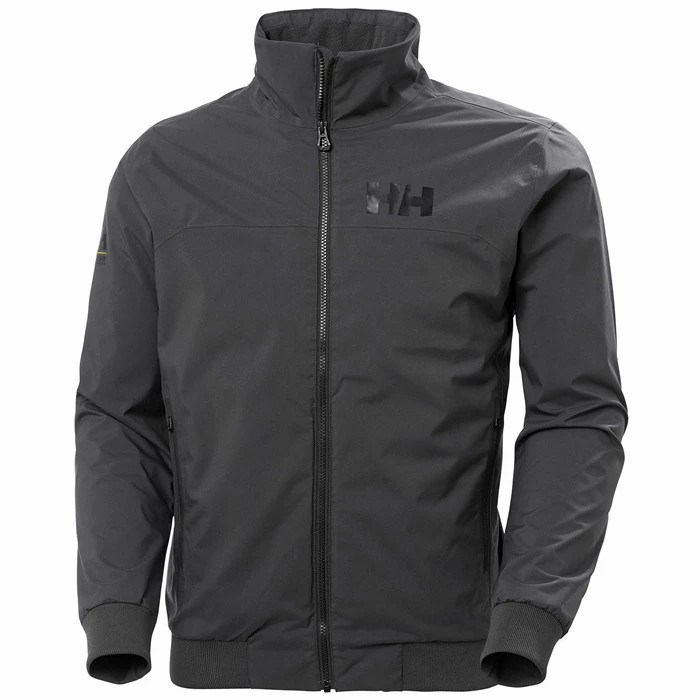 Men's Helly Hansen Hp Racing Lifaloft Insulated Bomber Sailing Jackets Grey / Black | 816-MXQNDU