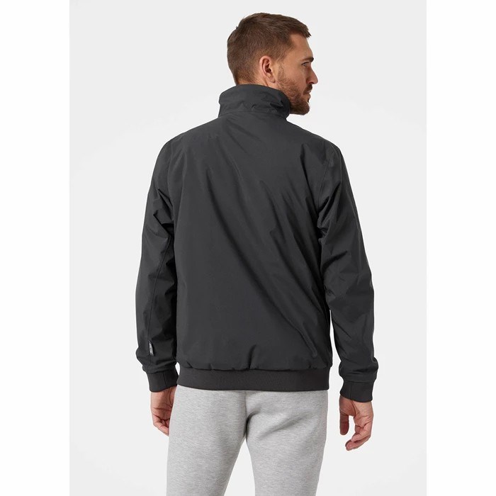 Men's Helly Hansen Hp Racing Lifaloft Insulated Bomber Sailing Jackets Grey / Black | 816-MXQNDU