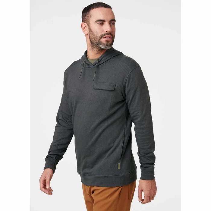 Men's Helly Hansen Hyggen Hooded Sweatshirts Grey | 078-KIVGRE