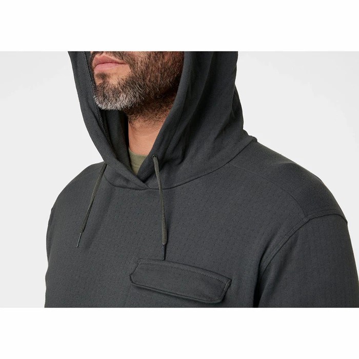 Men's Helly Hansen Hyggen Hooded Sweatshirts Grey | 078-KIVGRE