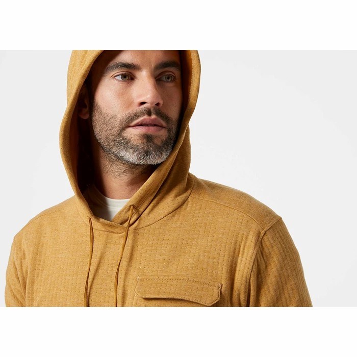 Men's Helly Hansen Hyggen Hooded Sweatshirts Brown | 256-TQNSPH