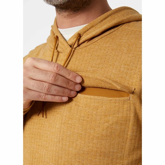 Men's Helly Hansen Hyggen Hooded Sweatshirts Brown | 256-TQNSPH