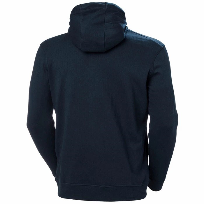 Men's Helly Hansen Hyggen Hooded Sweatshirts Navy | 396-QXBJEA