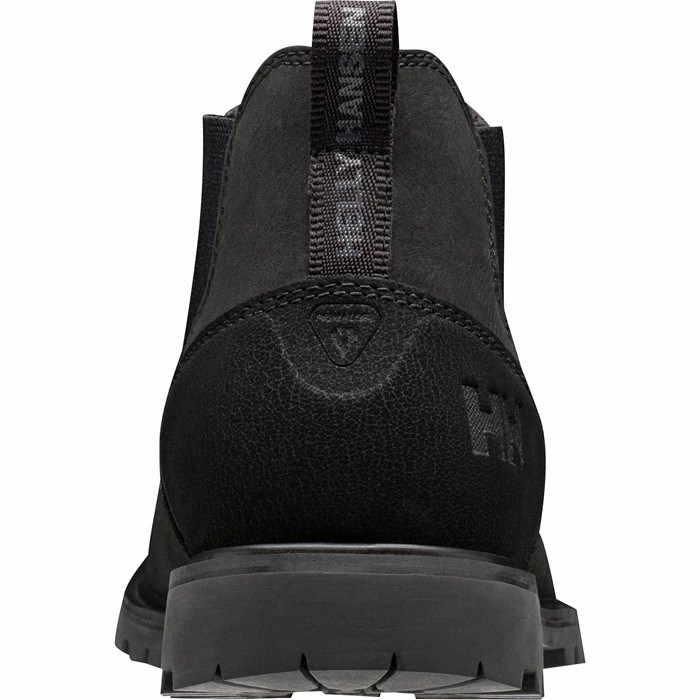 Men's Helly Hansen Keystone Chelsea Primaloft Work Boots Black | 786-BJQFON