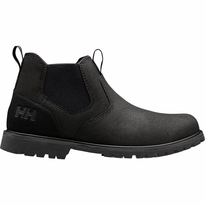 Men's Helly Hansen Keystone Chelsea Primaloft Work Boots Black | 786-BJQFON