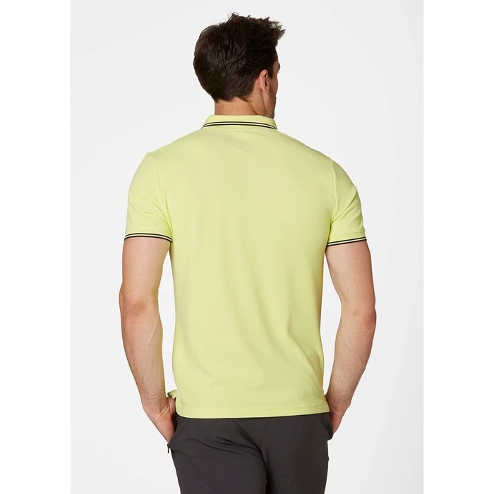 Men's Helly Hansen Kos Polo Shirts Light Green | 194-ZDBKNS