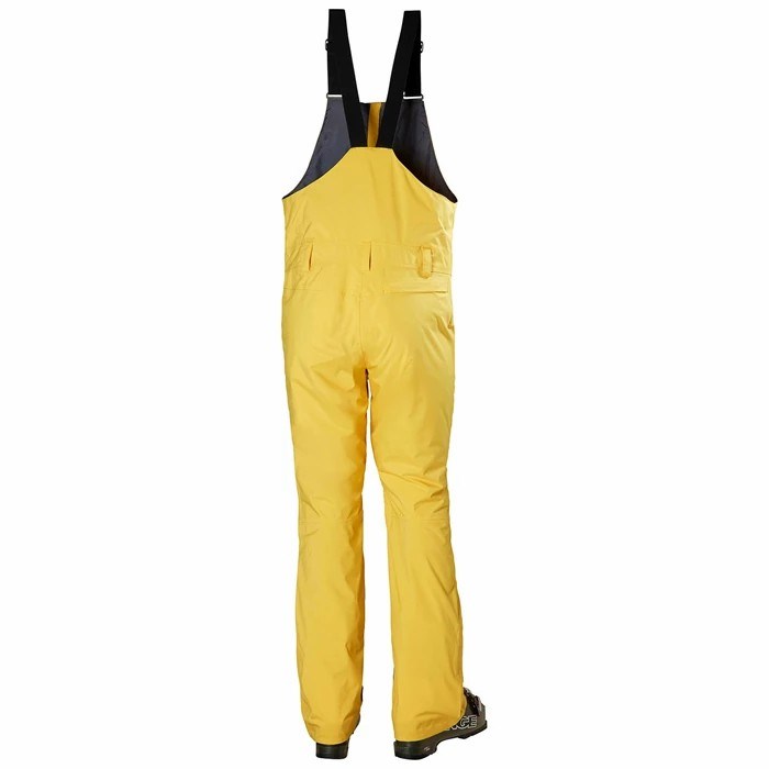 Men's Helly Hansen Legendary Insulated Bib Snow Pants Yellow / Brown | 035-ROSKZQ