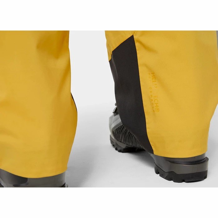 Men's Helly Hansen Legendary Insulated Bib Snow Pants Yellow / Brown | 035-ROSKZQ