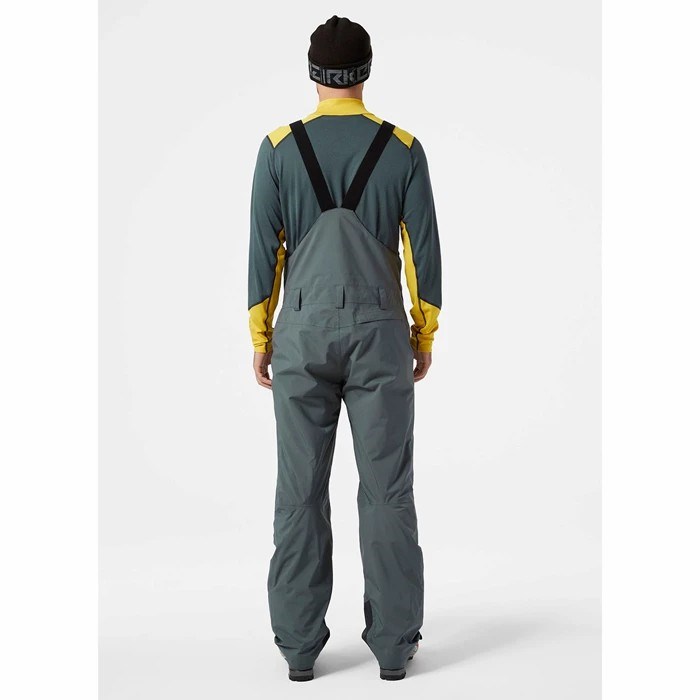 Men's Helly Hansen Legendary Insulated Bib Snow Pants Grey | 928-PRJVFN