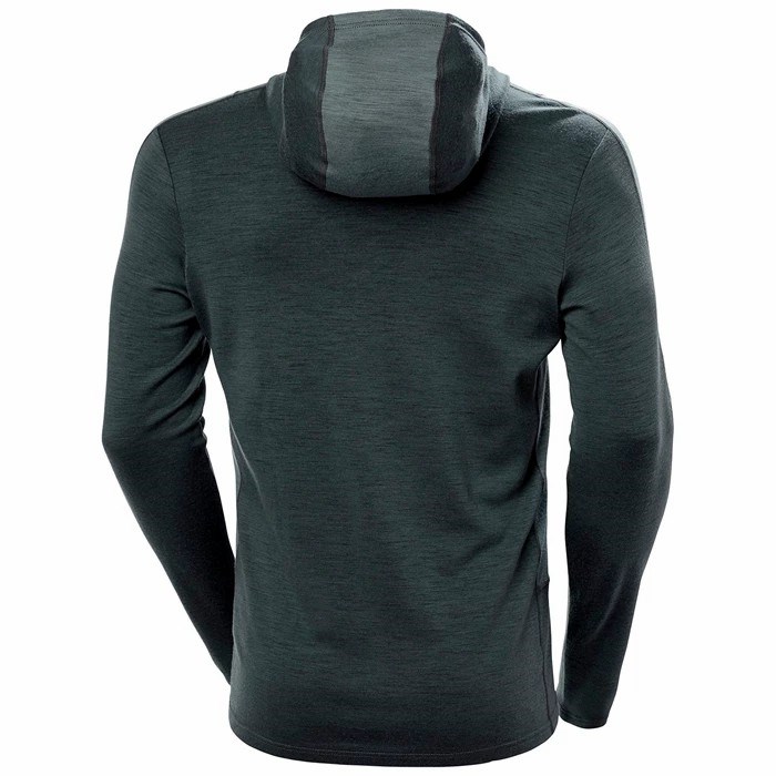 Men's Helly Hansen Lifa Merino Lightweight Hooded Sweatshirts Grey | 790-SQMGLI