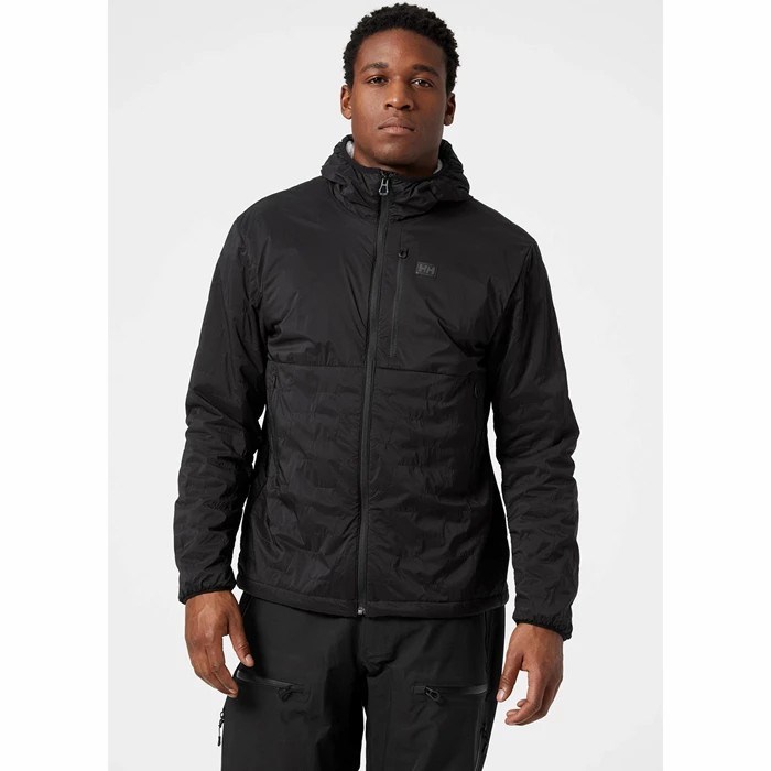 Men's Helly Hansen Lifaloft Air Insulated Jackets Black | 406-AWKRIP