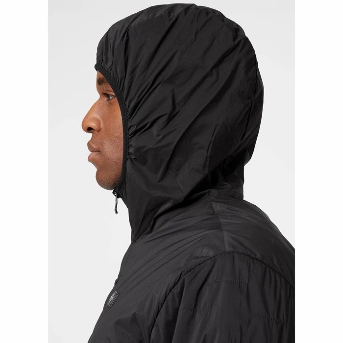 Men's Helly Hansen Lifaloft Air Insulated Jackets Black | 406-AWKRIP