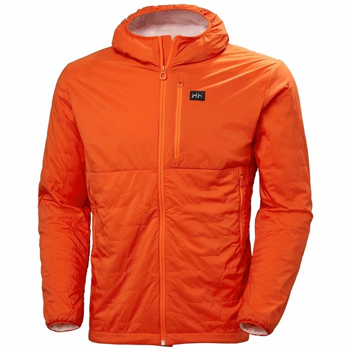 Men's Helly Hansen Lifaloft Air Insulated Jackets Orange / Grey | 710-NLCOYM