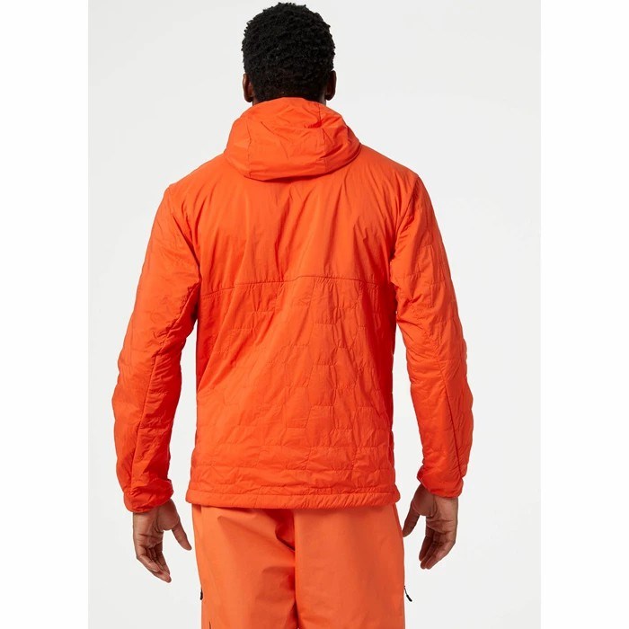 Men's Helly Hansen Lifaloft Air Insulated Jackets Orange / Grey | 710-NLCOYM