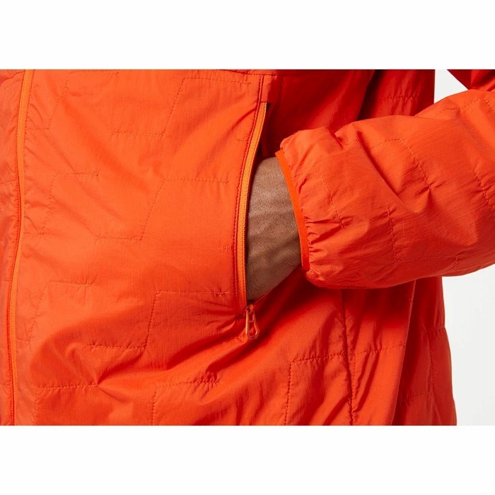 Men's Helly Hansen Lifaloft Air Insulated Jackets Orange / Grey | 710-NLCOYM