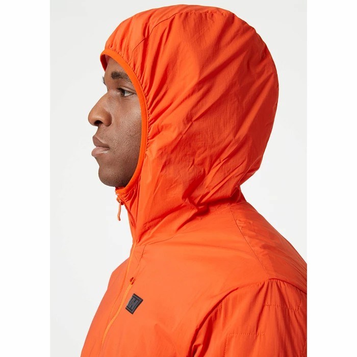 Men's Helly Hansen Lifaloft Air Insulated Jackets Orange / Grey | 710-NLCOYM