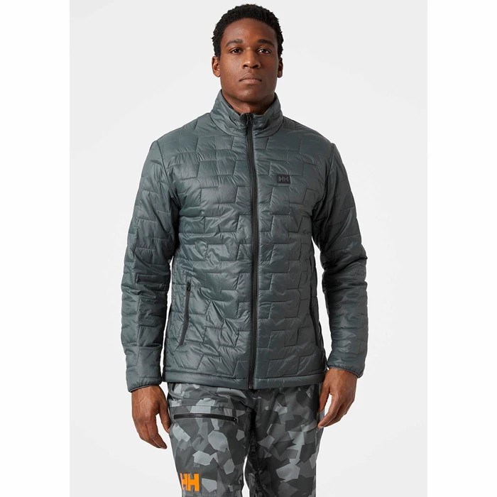 Men's Helly Hansen Lifaloft Hiking Jackets Grey | 395-YUFPJZ