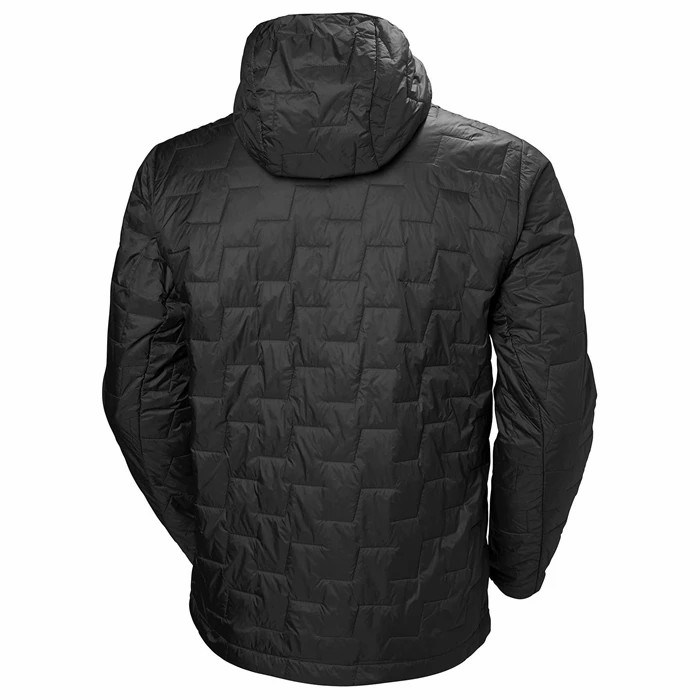 Men's Helly Hansen Lifaloft Hooded Hiking Jackets Black | 408-HWGUYF