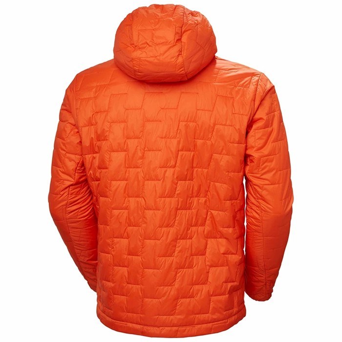 Men's Helly Hansen Lifaloft Hooded Hiking Jackets Orange | 536-MSDJVL