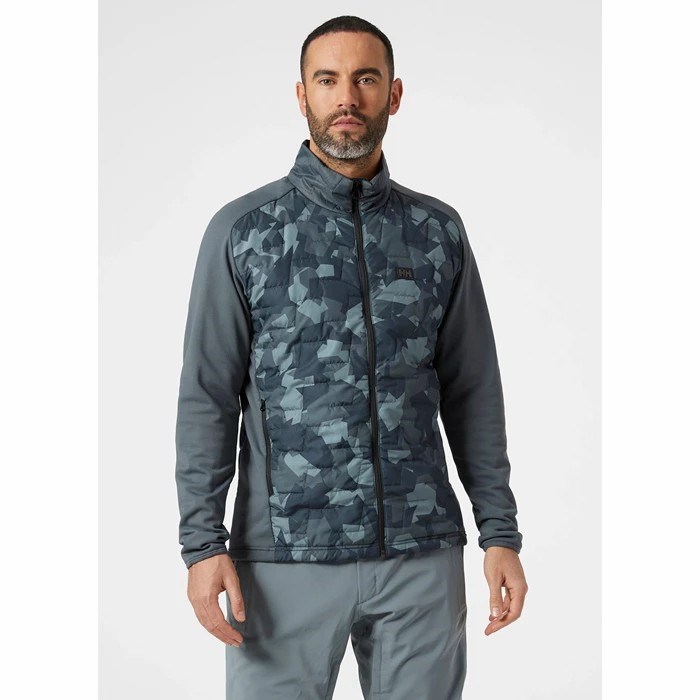 Men's Helly Hansen Lifaloft Hybrid Coats Grey | 186-SXTMEI