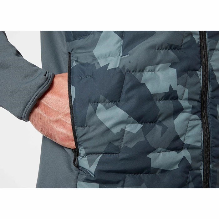 Men's Helly Hansen Lifaloft Hybrid Coats Grey | 186-SXTMEI